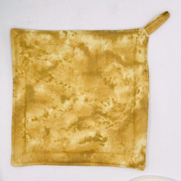 3 Piece Baking Set: 1 Finger Hotpads and 2 Square Potholders, Neutral Tans - Picture 3 of 6